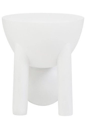 Walsa Whitewash Mango Wood Ball Detail Side Table