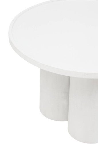 Walsa Whitewash Mango Wood Column Detail Coffee Table