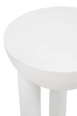 Walsa Whitewash Mango Wood Column Detail Round Side Table