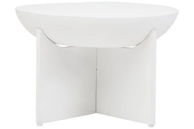 Walsa Whitewash Mango Wood Round Coffee Table