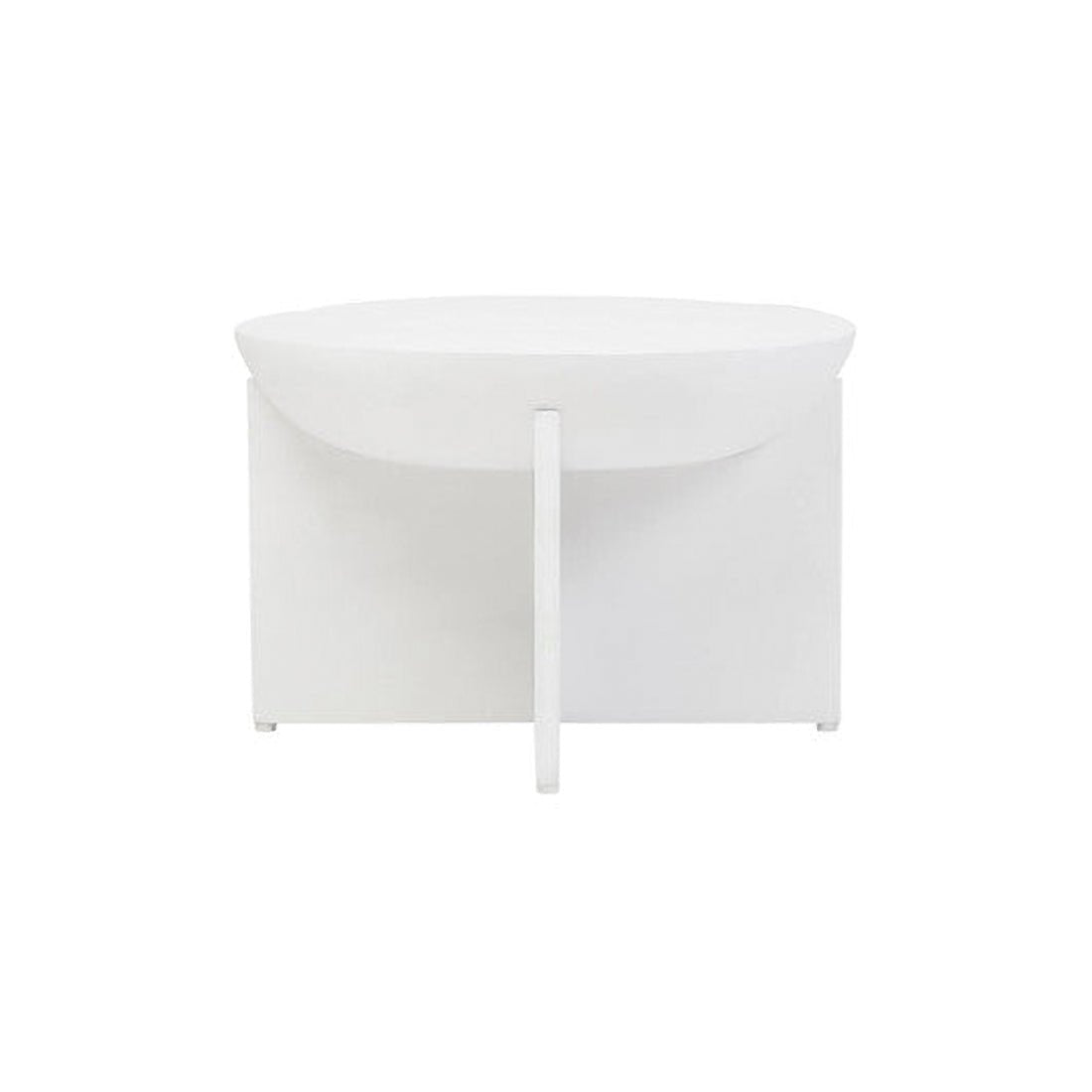 Walsa Whitewash Mango Wood Round Coffee Table