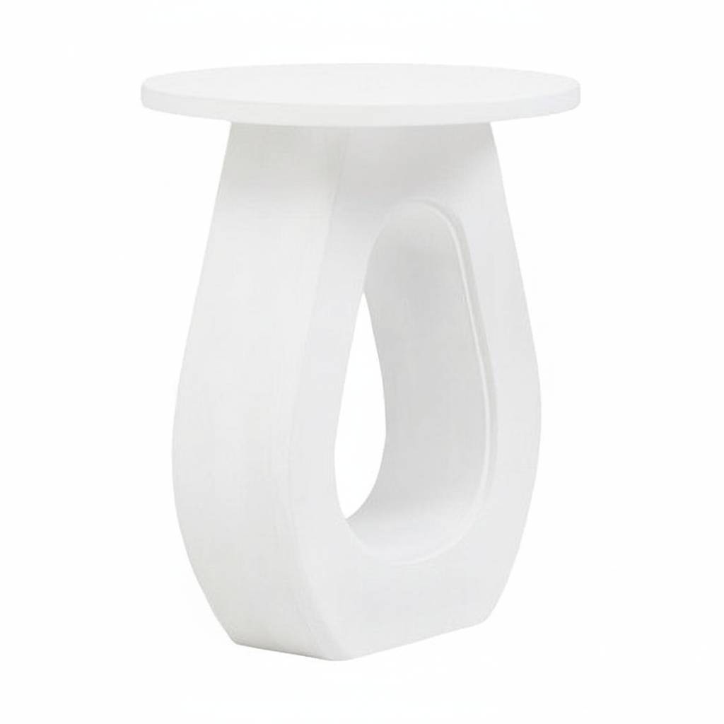 Walsa Whitewash Mango Wood Accent Table