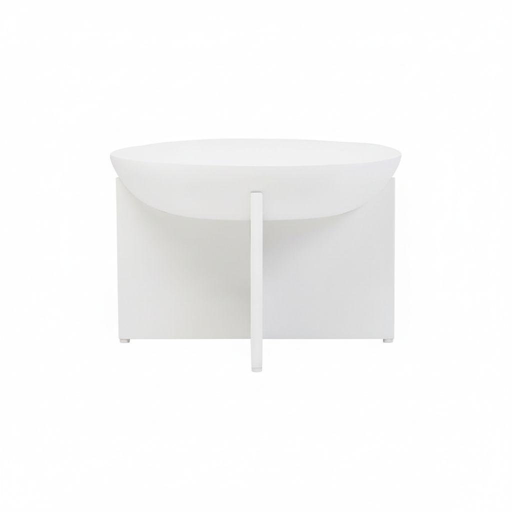 Walsa Whitewash Mango Wood Round Coffee Table