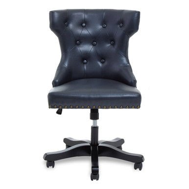 Walson Black Leather Effect Home Office Chair