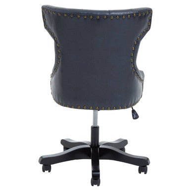 Walson Black Leather Effect Home Office Chair