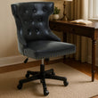 Walson Black Leather Effect Home Office Chair