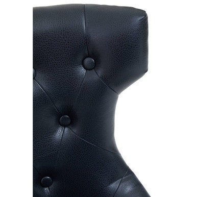 Walson Black Leather Effect Home Office Chair