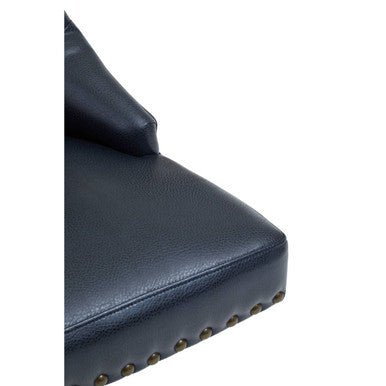 Walson Black Leather Effect Home Office Chair