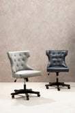 Walson Black Leather Effect Home Office Chair