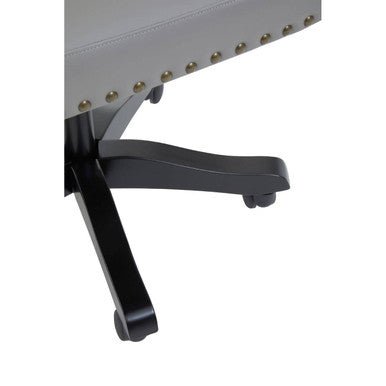 Walson Grey Leather Effect Home Office Chair