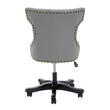 Walson Grey Leather Effect Home Office Chair