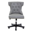 Walson Grey Leather Effect Home Office Chair
