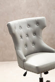 Walson Grey Leather Effect Home Office Chair