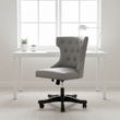 Walson Grey Leather Effect Home Office Chair