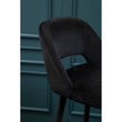 Warren Black Velvet Bar Chair