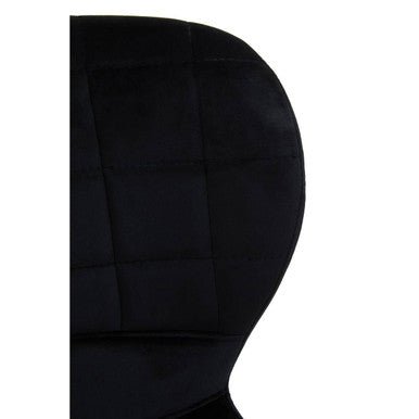 Warton Black Velvet Bar Chair