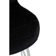 Warton Black Velvet Bar Chair