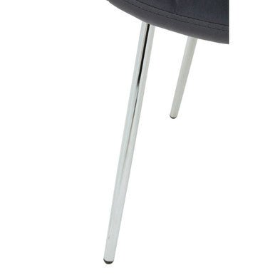 Warton Grey Velvet Dining Chair