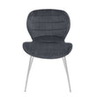 Warton Grey Velvet Dining Chair