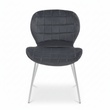 Warton Grey Velvet Dining Chair
