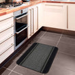 Washable Bordered Black Rug | 116Bl