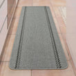 Washable Designer Bordered Grey Rug | 116G