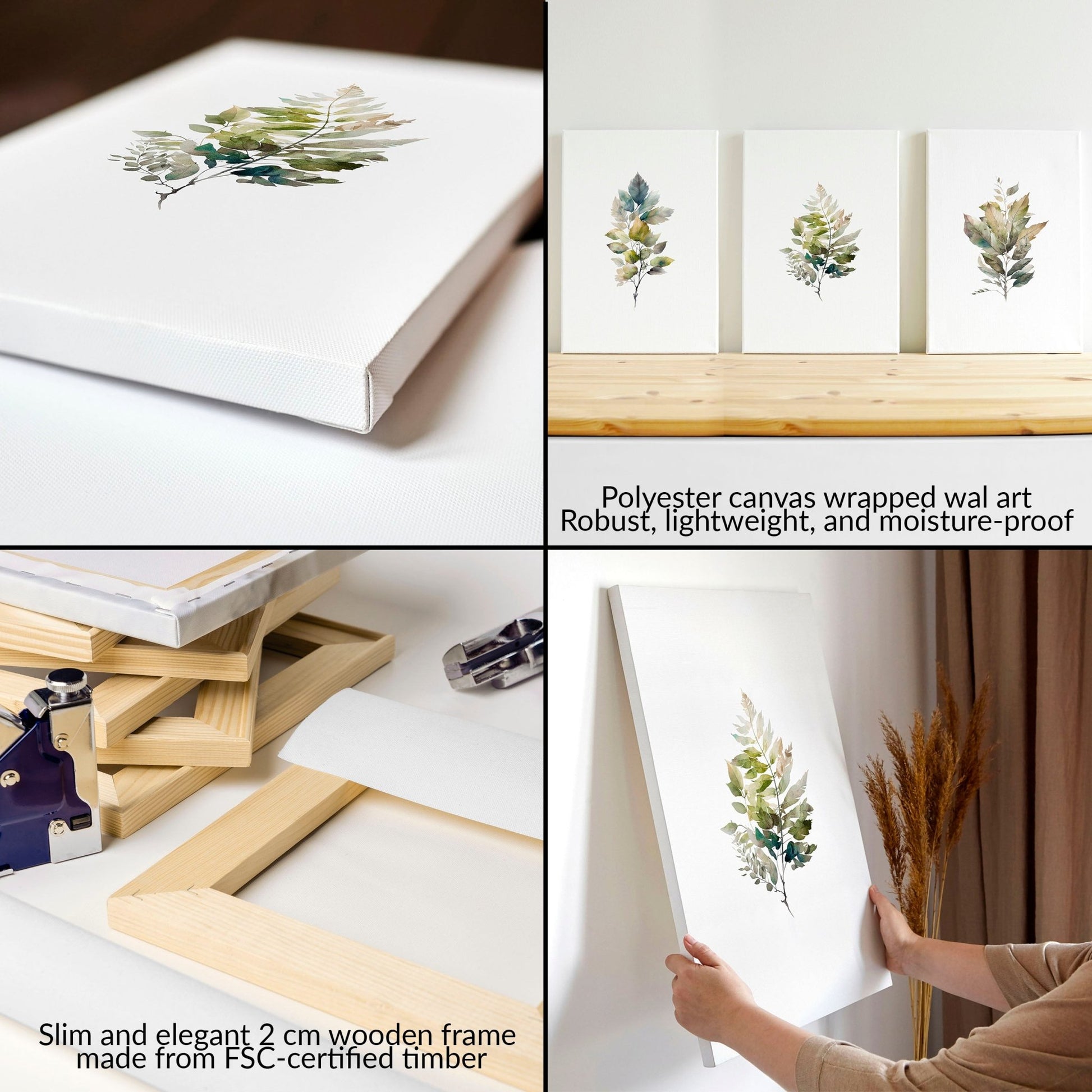 Watercolour Botanical | Set of 3 wall art prints