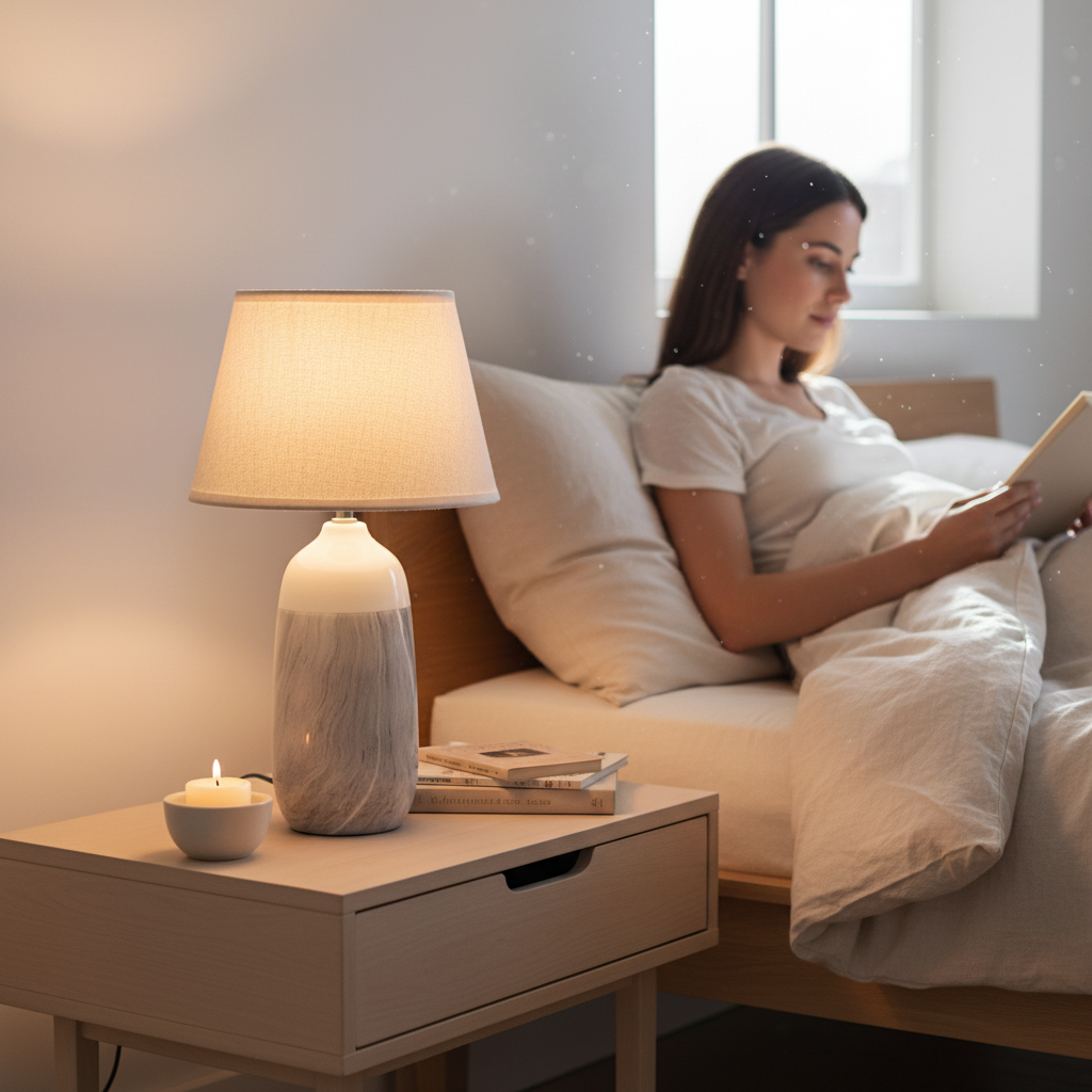 Welma Beige Ceramic Table Lamp
