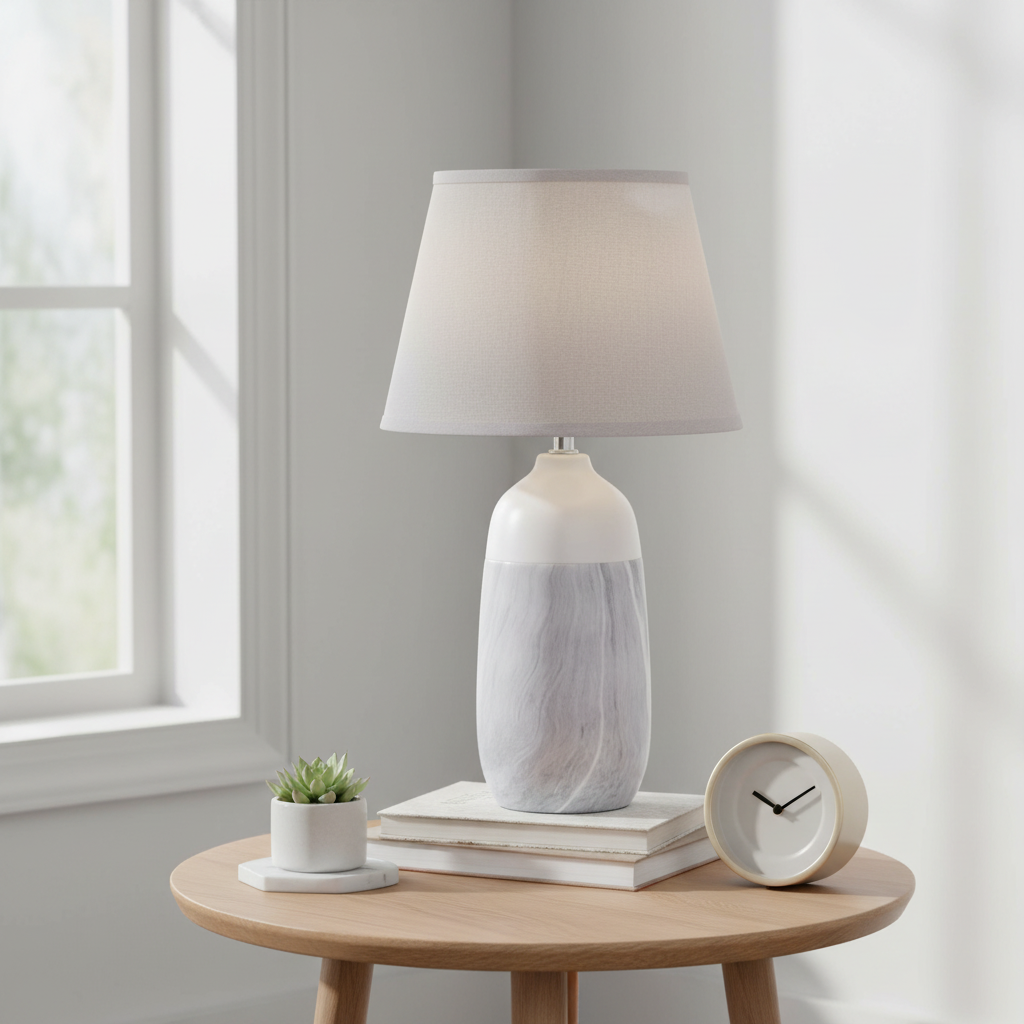 Welma Beige Ceramic Table Lamp