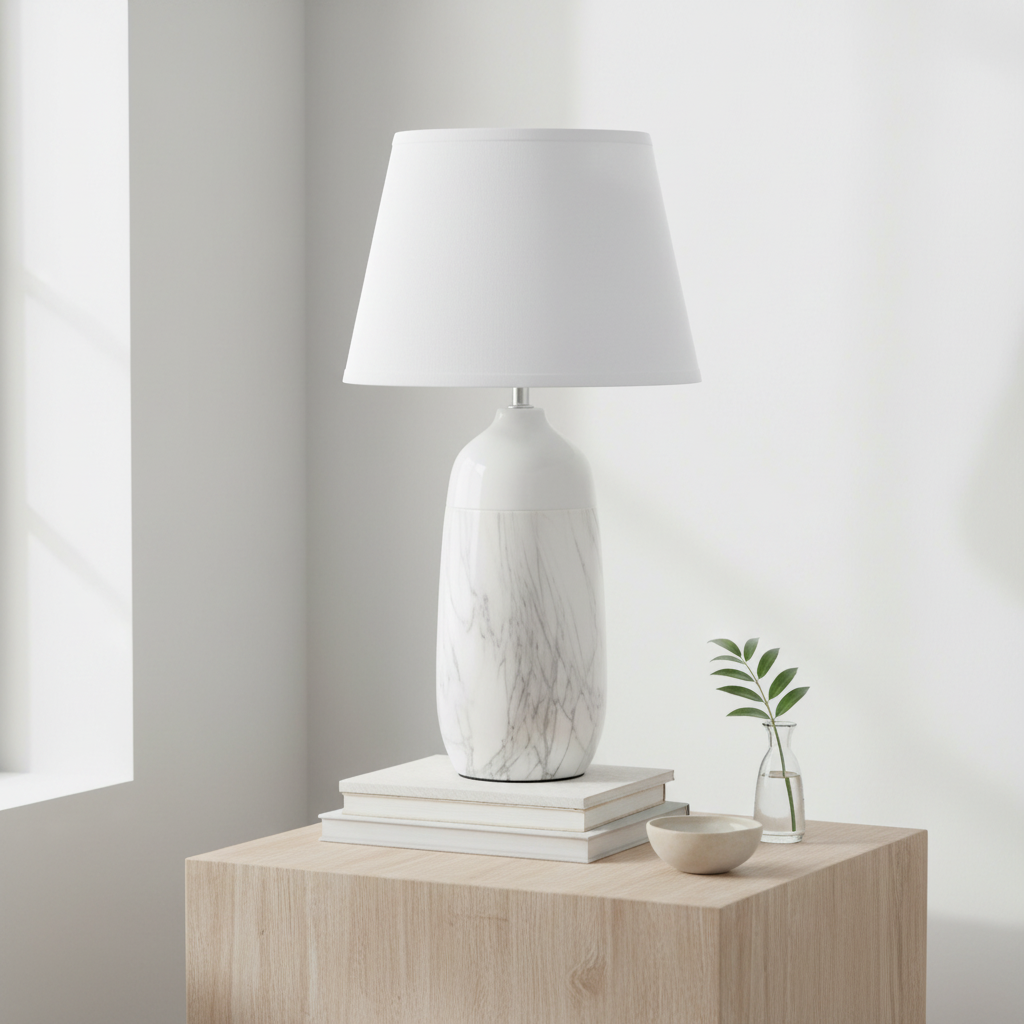 Welma White Ceramic Table Lamp