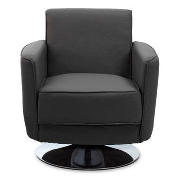 Wester Grey Leather Effect Chair