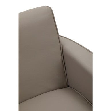 Wester Mink Leather Effect Chair