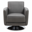 Wester Grey Leather Effect Chair