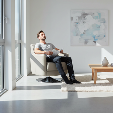 Wester Mink Leather Effect Chair