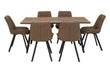 Westford 7pc Rectangular Brown Dining Set