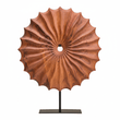 Westo Brown Wood Round Sculpture With Black Base