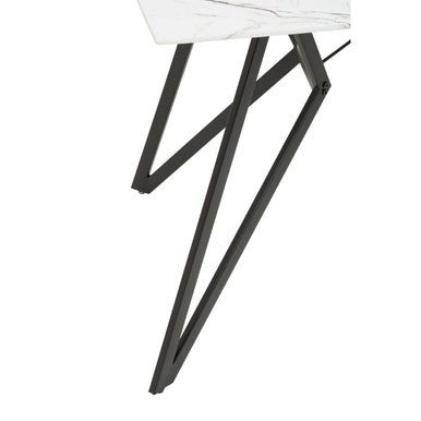 Weston Marble Effect Dining Table With 6 Chairs Set