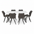 Weston Marble Effect Dining Table With 6 Chairs Set