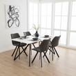 Weston Marble Effect Dining Table With 6 Chairs Set