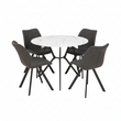 Weston Round Grey Dining Set