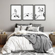 White And Black Prints | Set of 3 wall art prints