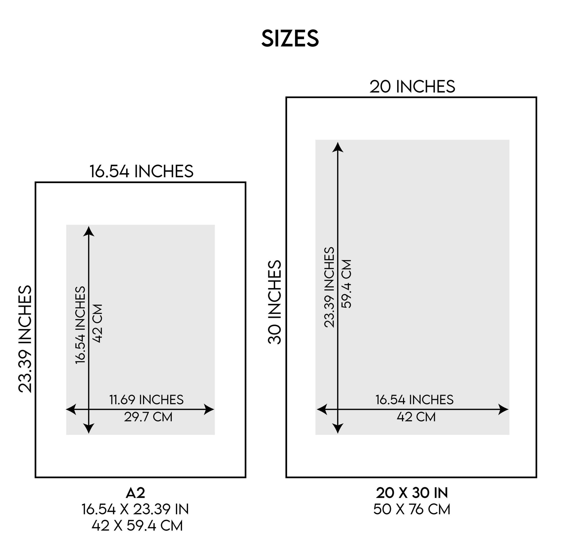 White Picture frame Mount