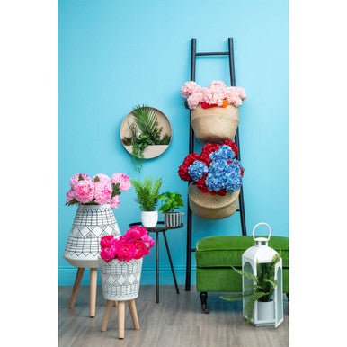 White Wash Large Mild Steel Lantern