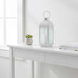 White Wash Small Mild Steel Lantern