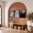 Wildlife Wall Art Black and White Forest Photography displayed on a wall in a styled room — view 10