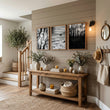 Wildlife Wall Art Black and White Forest Photography displayed on a wall in a styled room — view 9