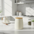 Winnie Cream Dolomite Tea Canister