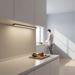 Wireless LED Night Light Motion Sensor 20 40 60 80cm USB Rechargeable Dimmable Wardrobe Lamp for Kitchen Cabinet Staircase Lamp