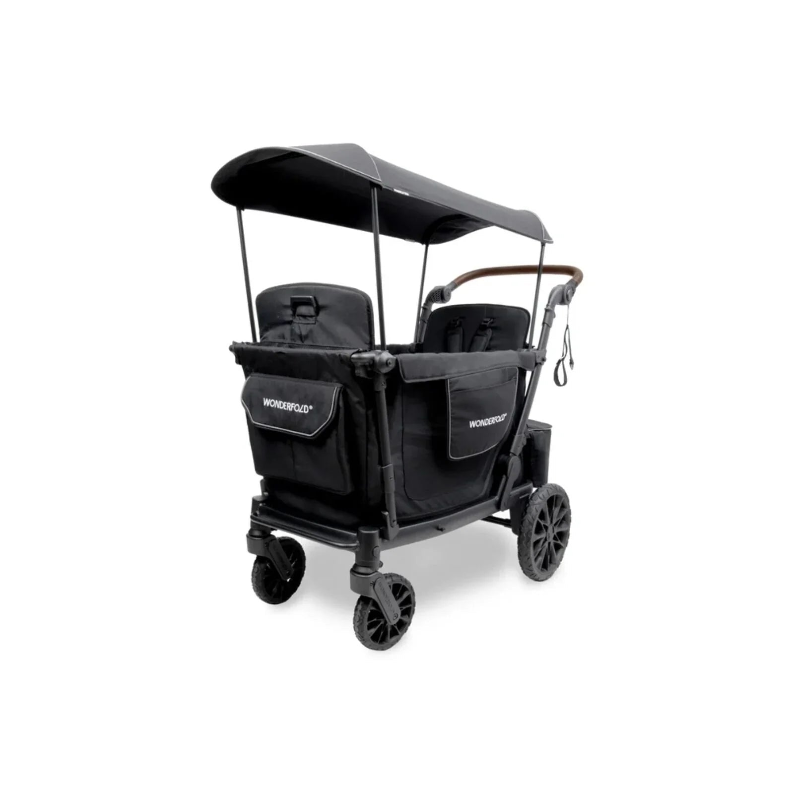 Wonderfold L2 Quad Stroller Wagon - Black