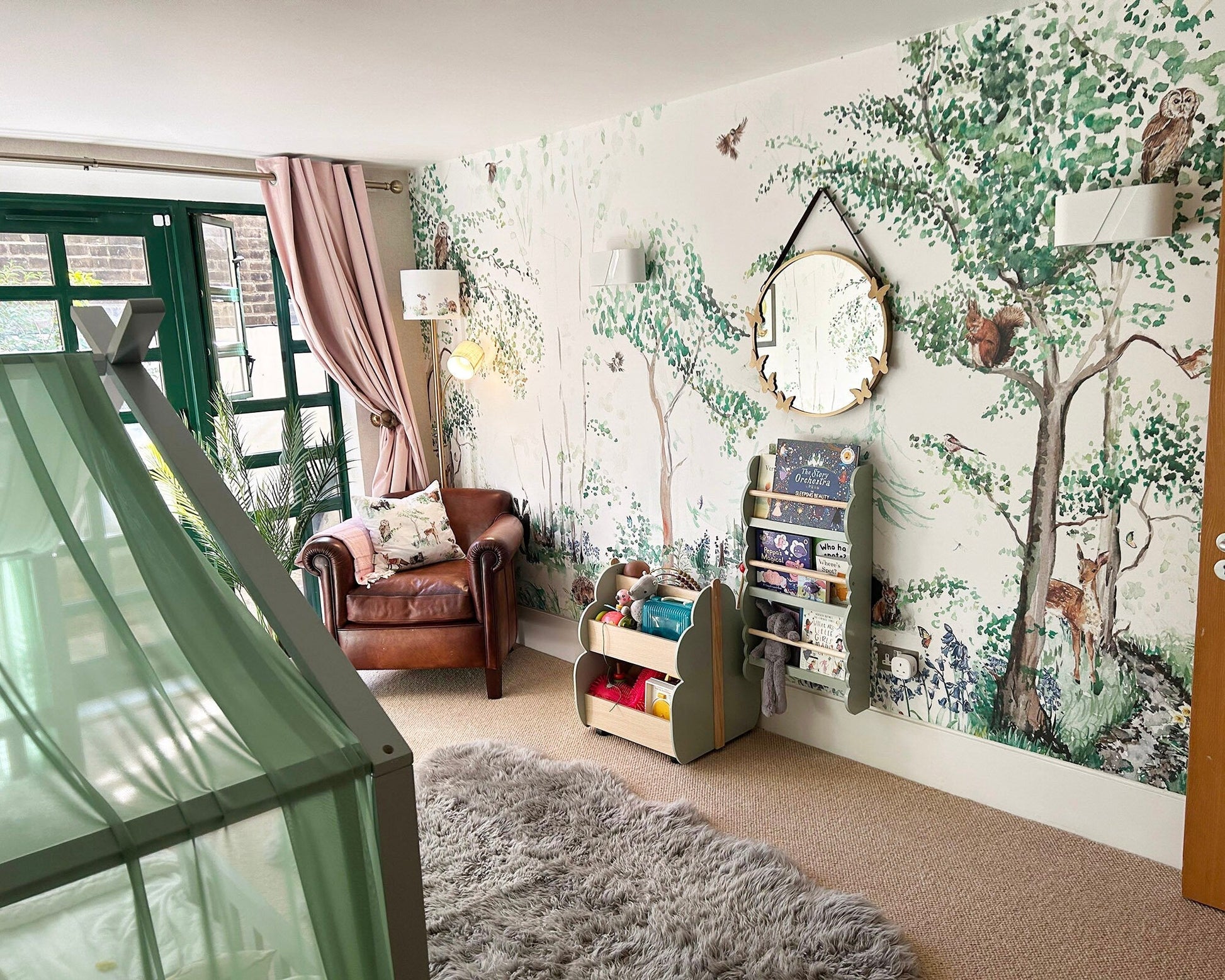 Woodland Animals Children's Mural Wallpaper